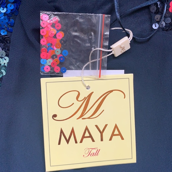 Maya Multi-Colored Geometric Sequin Dress - Picture 6 of 8